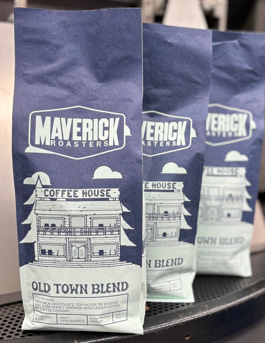 Maverick Roasters (Old Town Blend) 1kg x12 Whole Bean, 100% Arabica
